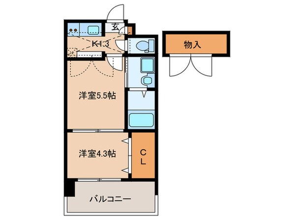 エステートモア薬院ＪＯＹの物件間取画像